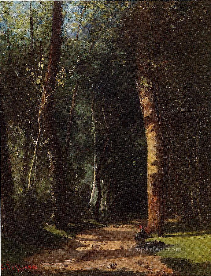 森の中 カミーユ・ピサロ油絵